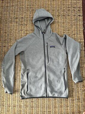 Patagonia Men’s Performance Better Sweater Hoody Fleece Jacket Gray Medium 25960